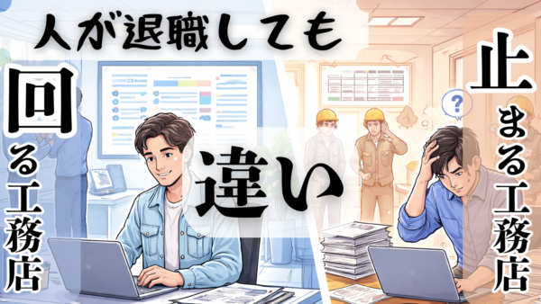 人が退職しても回る工務店と、止まる工務店の違い